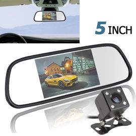 5" miroir de secours de caméra de voiture d'affichage pal/NTSC avec 4 LED renversant la caméra